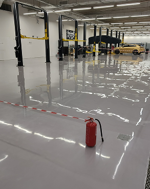 Industrial epoxy floor coating in Saudi Arabia